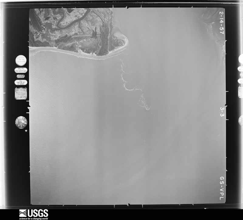 U.S. Geological Survey aerial photograph, 1957-02-14, scale 1:24000