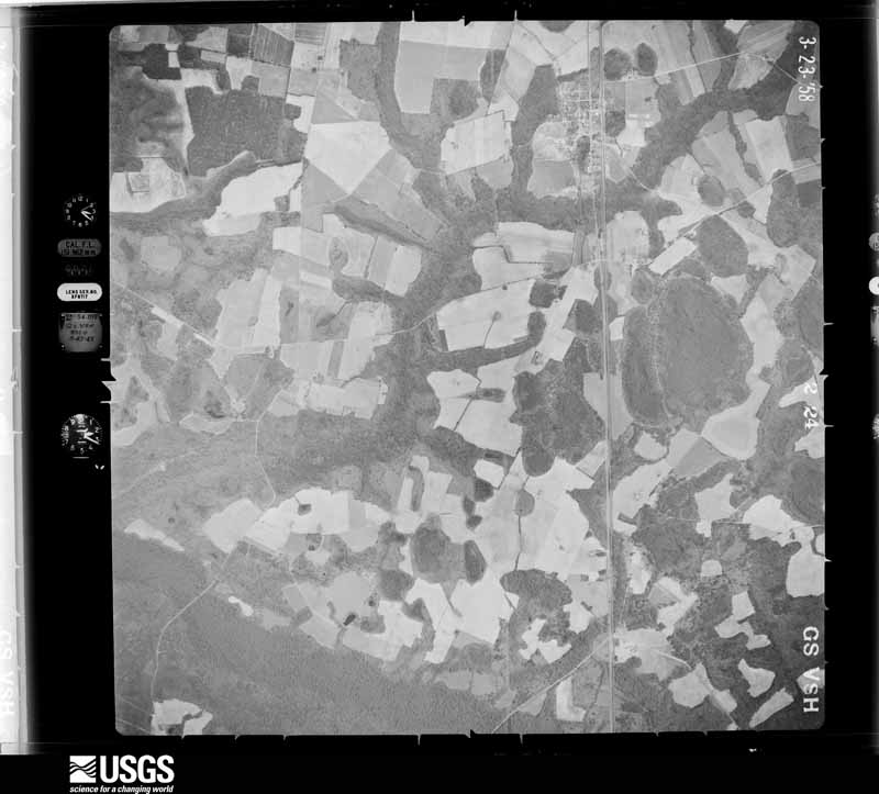 U.S. Geological Survey aerial photograph, 1958-03-23, scale 1:24400