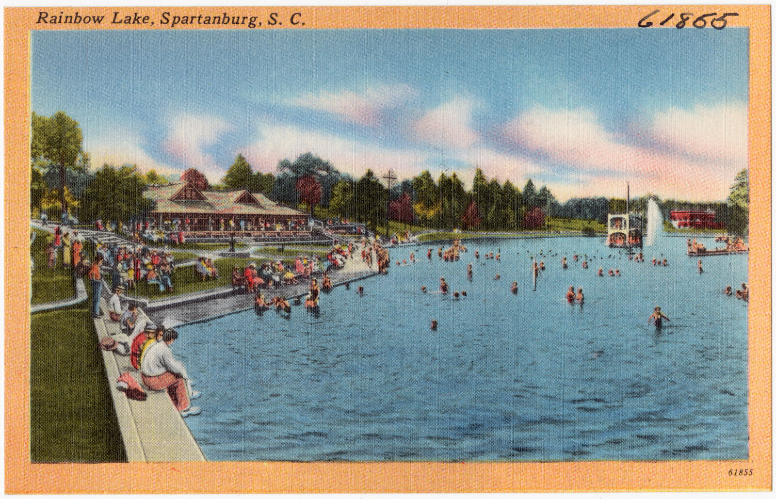 Rainbow Lake, Spartanburg, S. C., Boston Public Library - undated