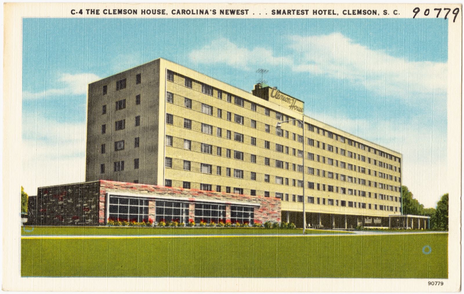 C-4. The Clemson House, Carolina's newest... Smartest hotel, Clemson, S. C., Boston Public Library - undated