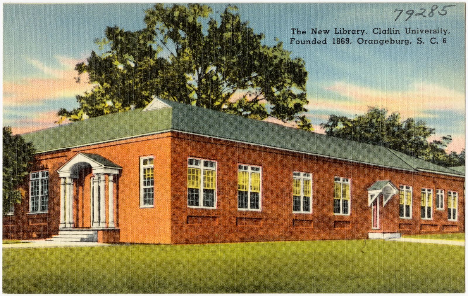 The new library, Claflin University, founded 1869, Orangeburg, S. C., Boston Public Library - undated