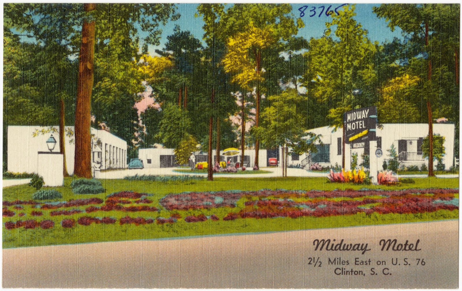 Midway Motel, 2 1/2 miles east on U.S. 76, Clinton, S. C., Boston Public Library - undated