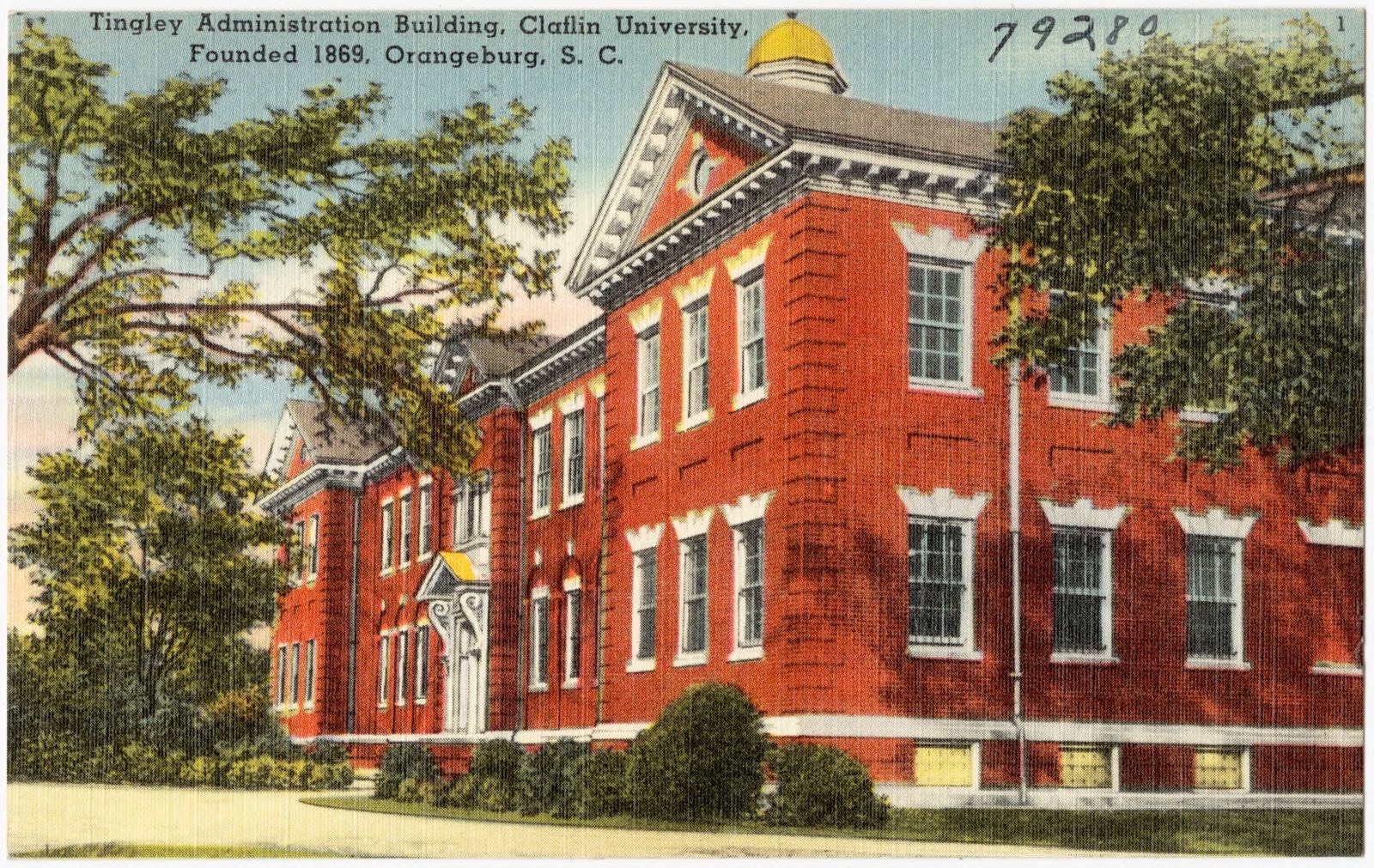 Tingley Administration building, Claflin University, founded 1869, Orangeburg, S. C., Boston Public Library - undated