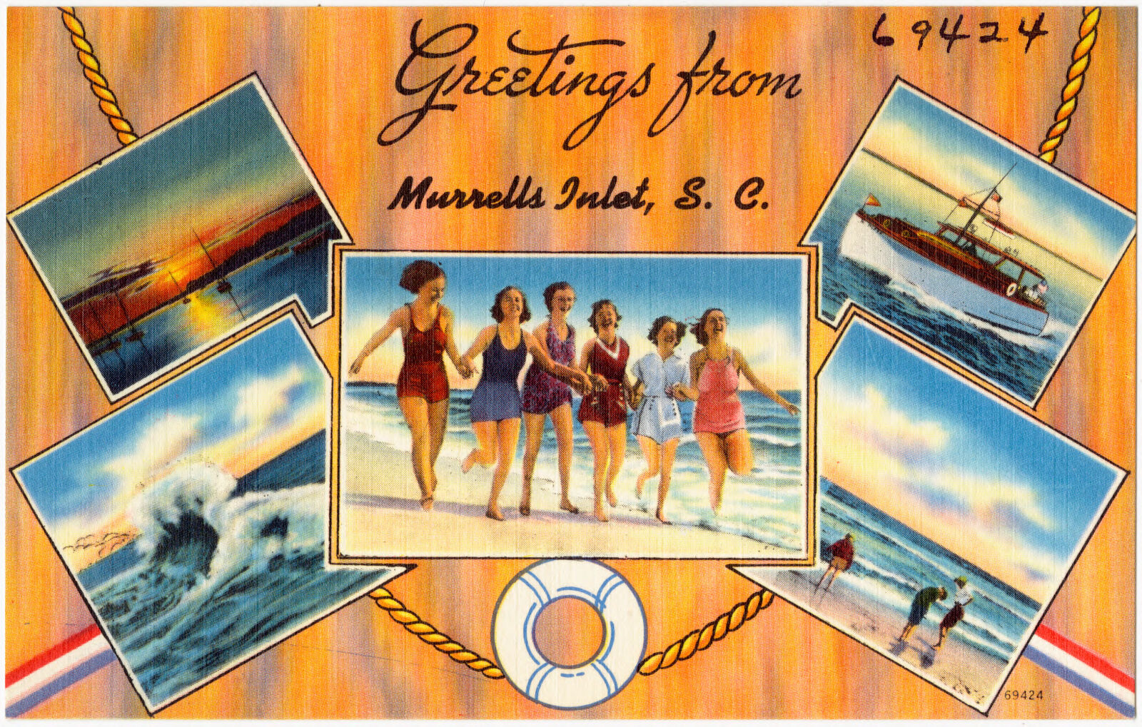 Greetings from Murrells Inlet, S. C., Boston Public Library - undated