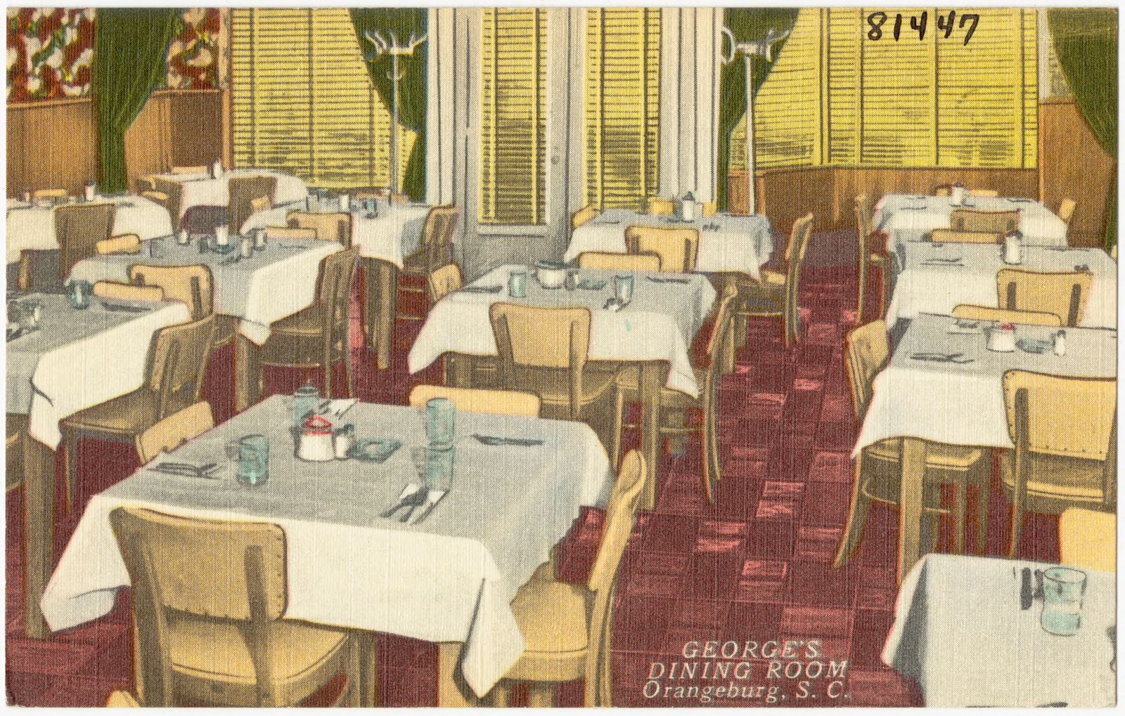 George's Dining Room, Orangeburg, S. C., Boston Public Library - undated