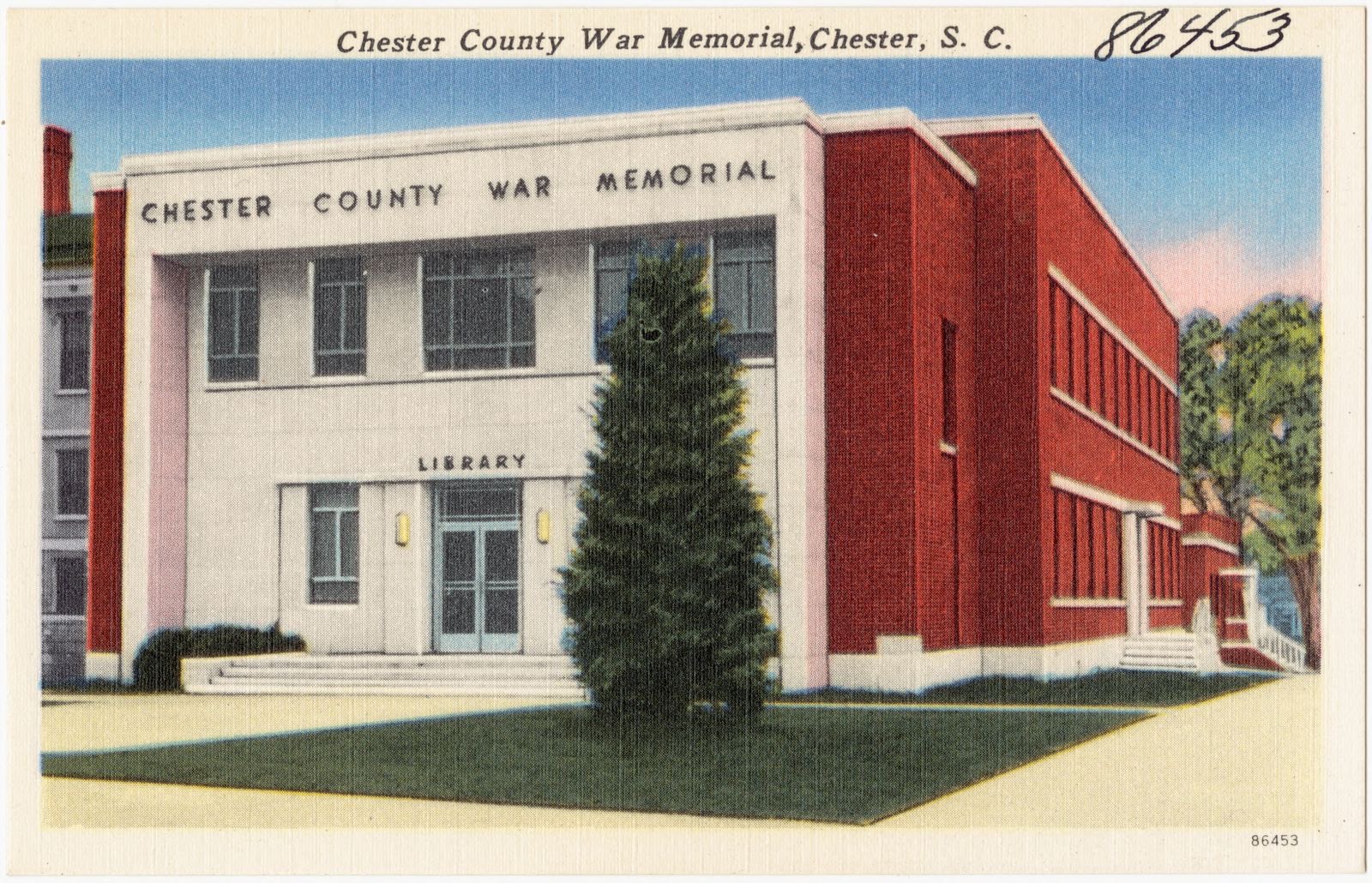 Chester County War Memorial, Chester, S. C., Boston Public Library - undated