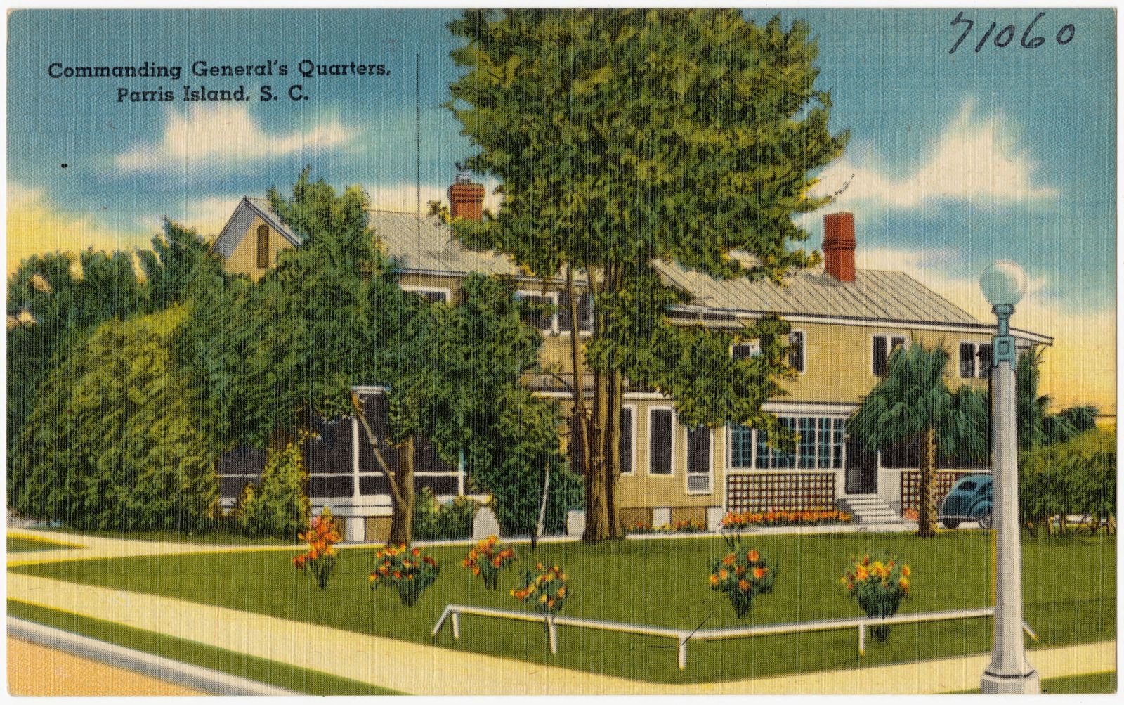 Commanding General's Quarters, Parris Island, S. C., Boston Public Library - undated