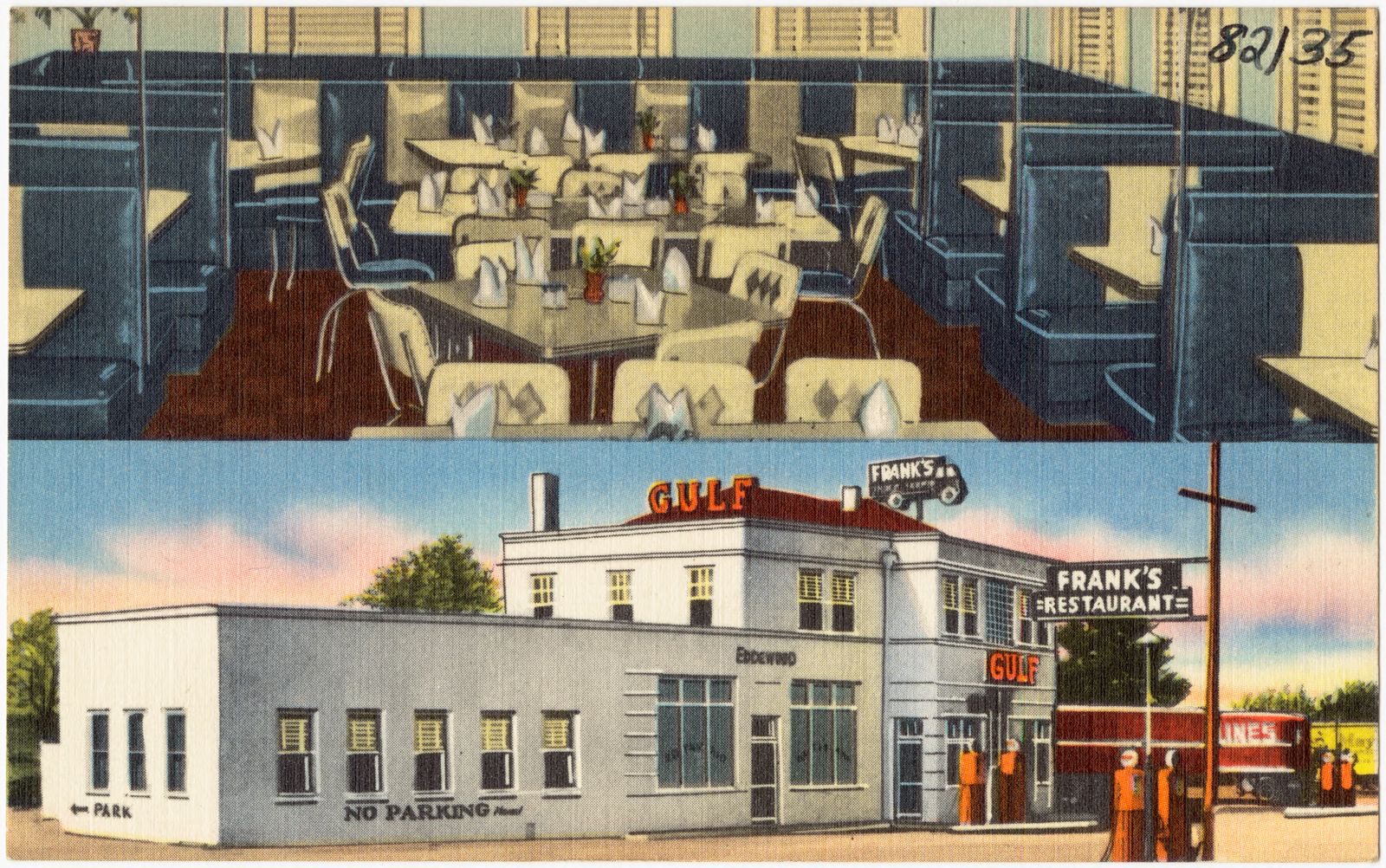Frank's Restaurant and Frank's Truck Terminal, 2 miles south Sumter, S. C., on U.S. Hy. 15, Boston Public Library - undated