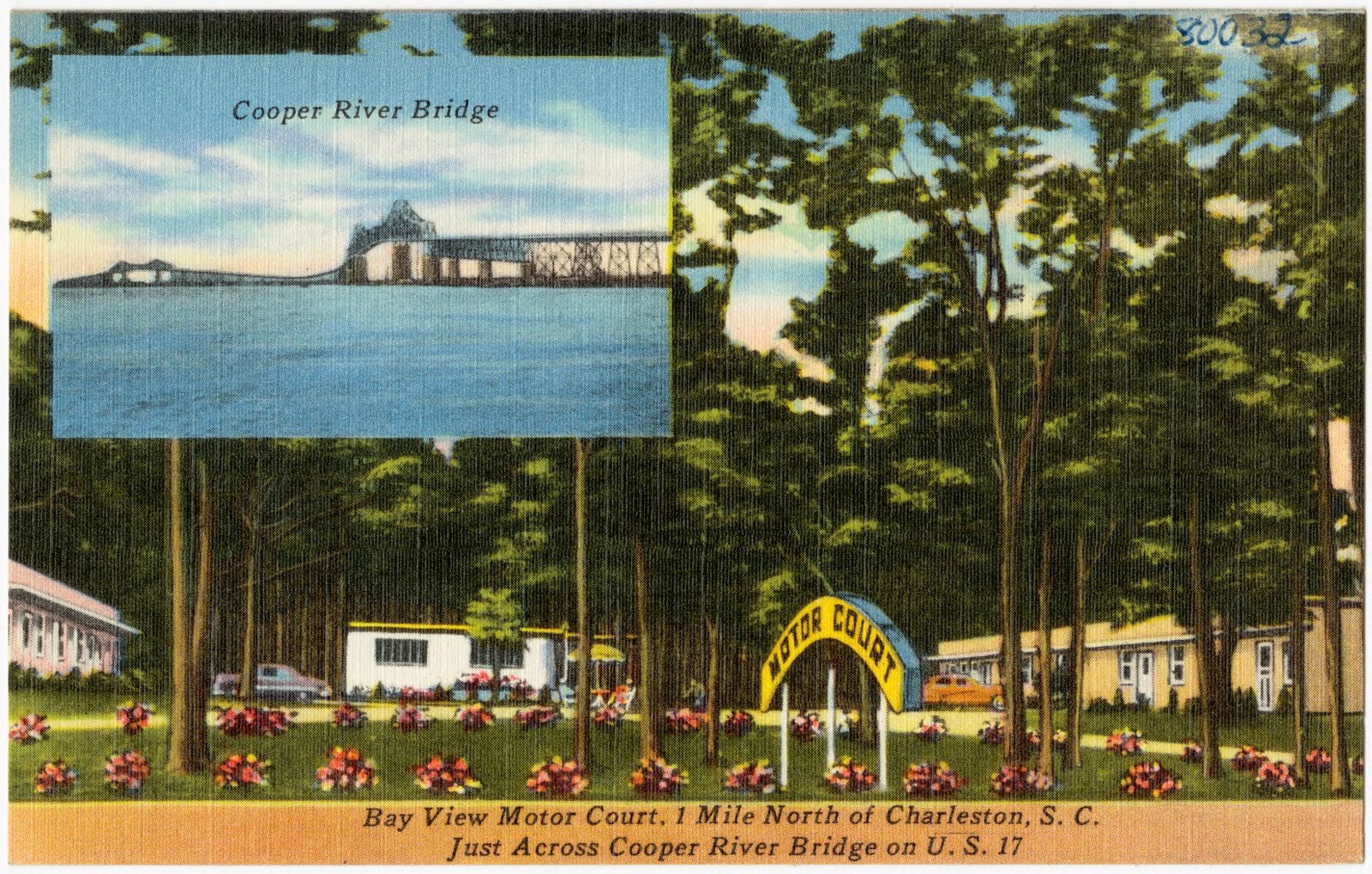 Bay View Motor Court, 1 mile north of Charleston, S. C., just across Cooper River Bridge on U.S. 17, Boston Public Library - undated