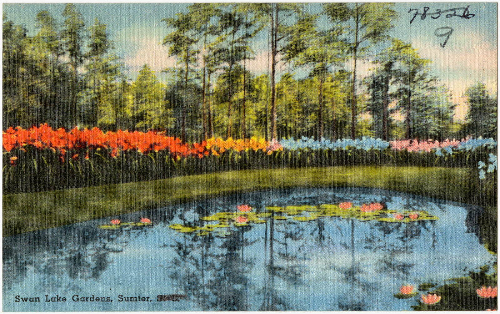 Swan Lake Gardens, Sumter, S. C., Boston Public Library - undated