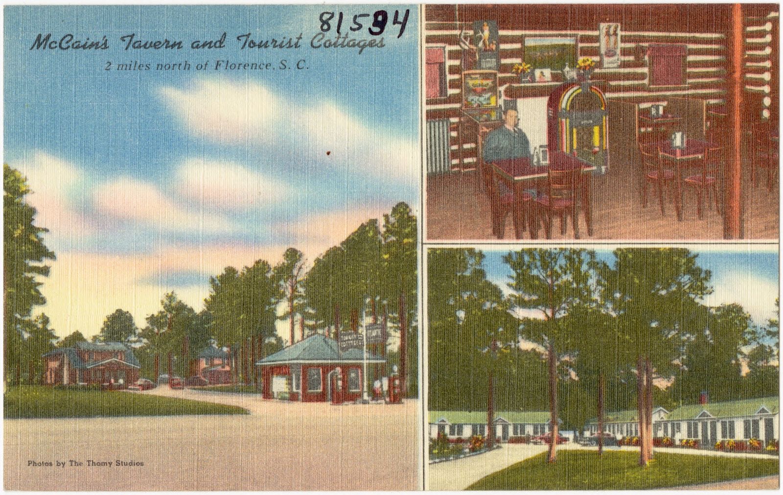 McCain's Tavern and Tourist Cottages, 2 miles north of Florence, S. C., Boston Public Library - undated