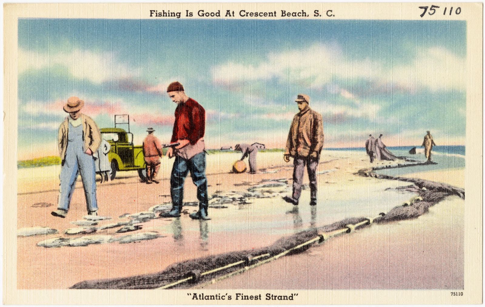 Fishing is good at Crescent Beach, S. C., "Atlantic's finest strand", Boston Public Library - undated