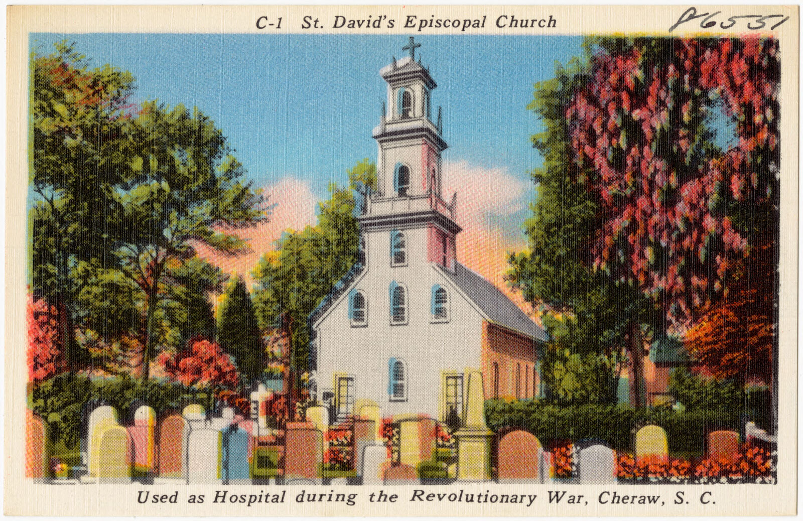 St. David's Episcopal Church, used as Hospital during the Revolutionary War, Cheraw, S. C., Boston Public Library - undated