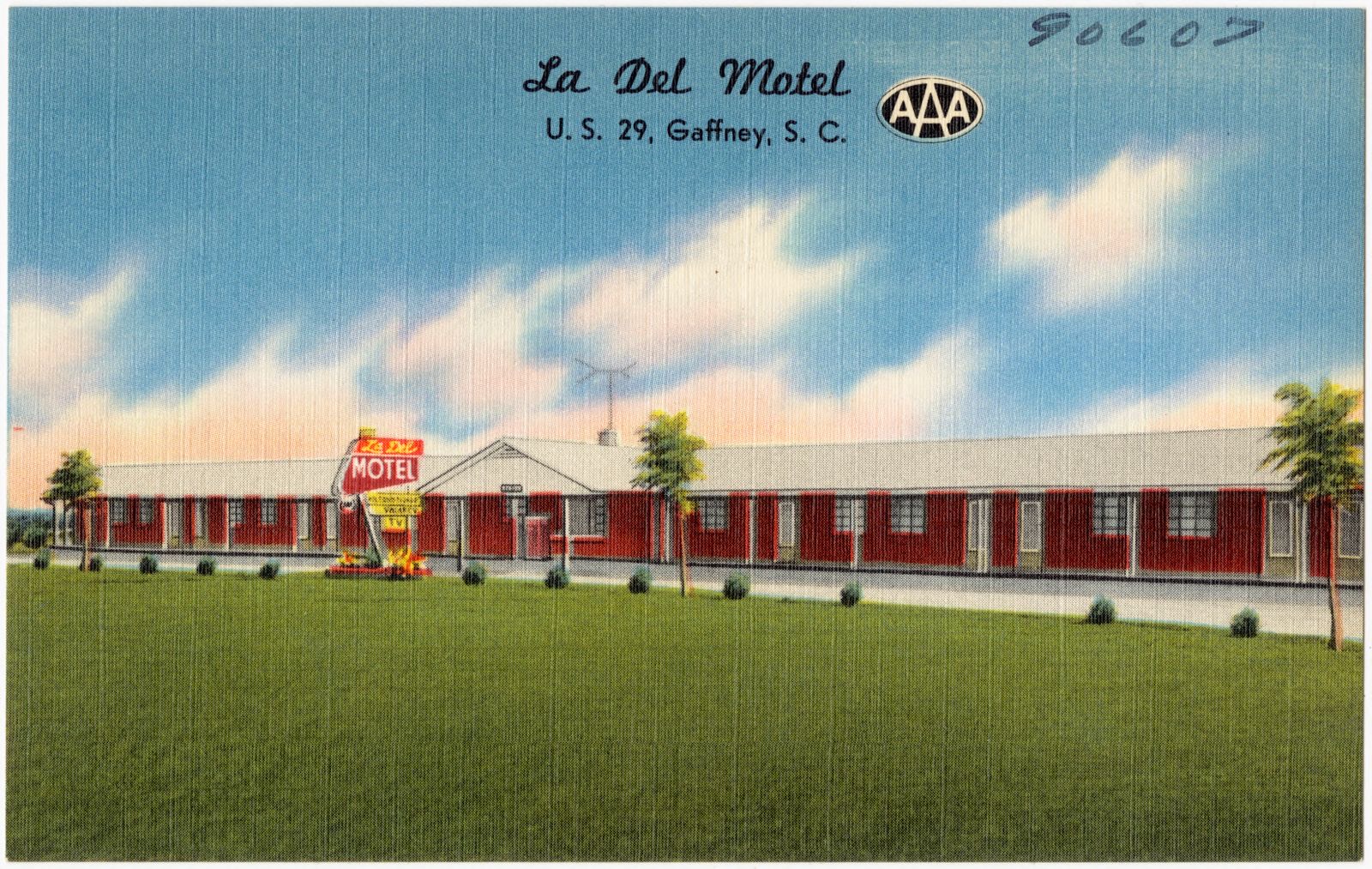 La Del Motel, U.S. 29, Gaffney, S. C., Boston Public Library - undated