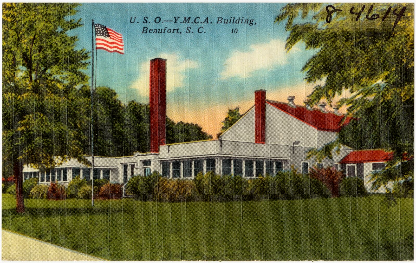 U. S. O. -- Y. M. C. A. building, Beaufort, S. C., Boston Public Library - undated