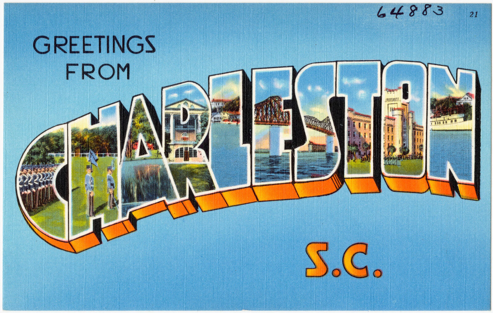 Greetings from Charleston, S. C., Boston Public Library - undated