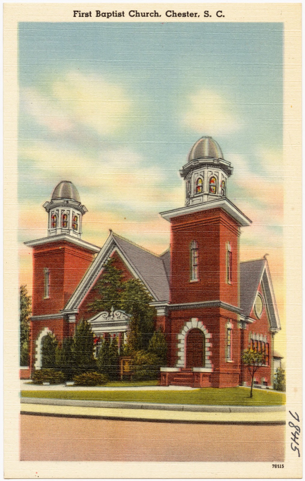 First Baptist Church, Chester, S. C., Boston Public Library - undated