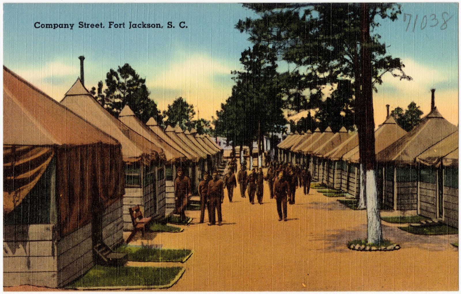Company Street, Fort Jackson, S. C., Boston Public Library - undated