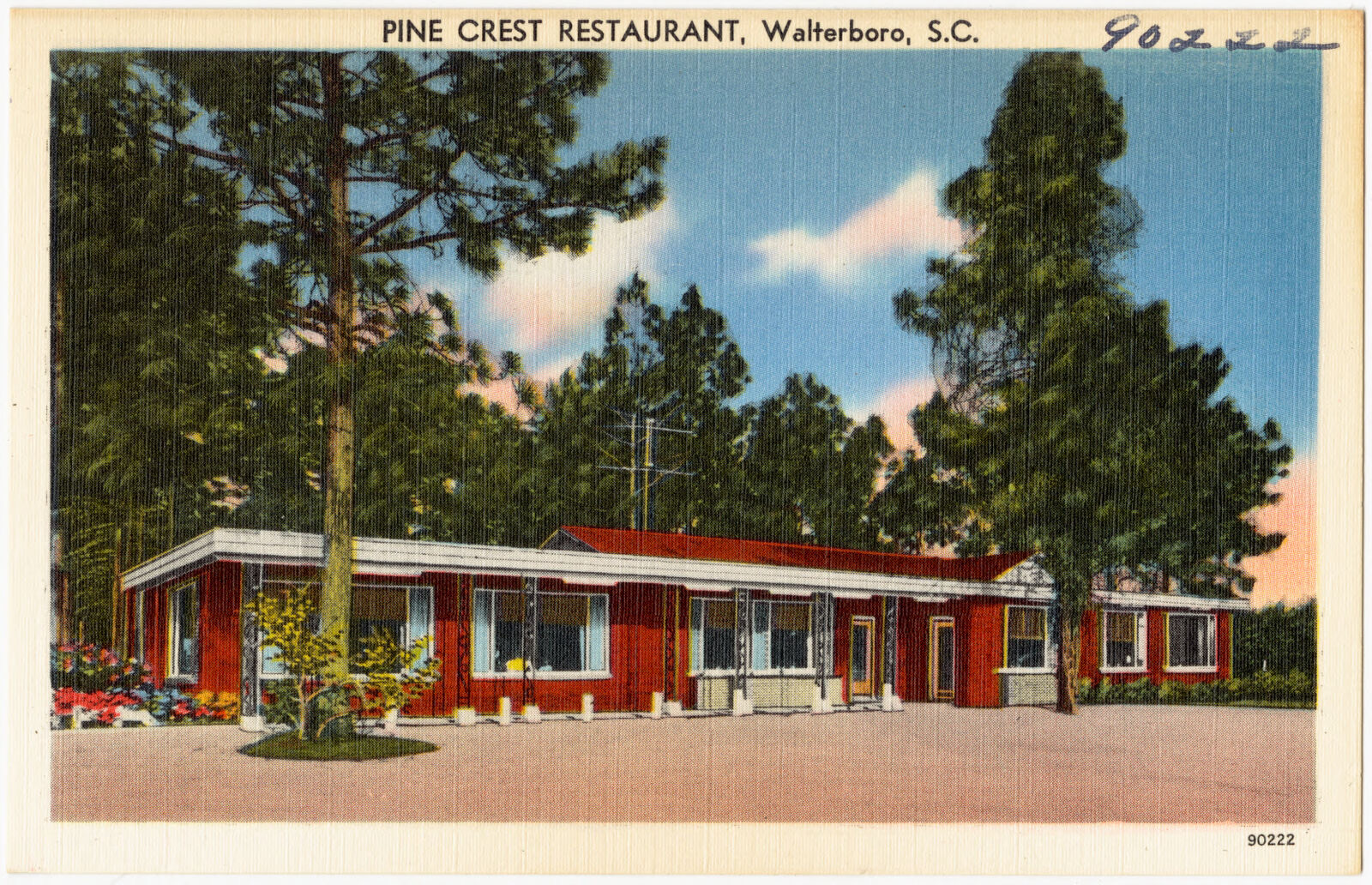 Pine Crest Restaurant, Waterboro. S. C., Boston Public Library - undated