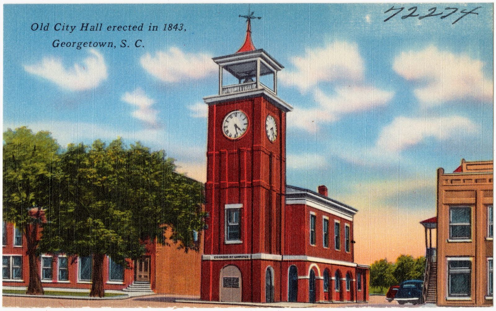Old City Hall erected in 1843, Georgetown, S. C., Boston Public Library - undated