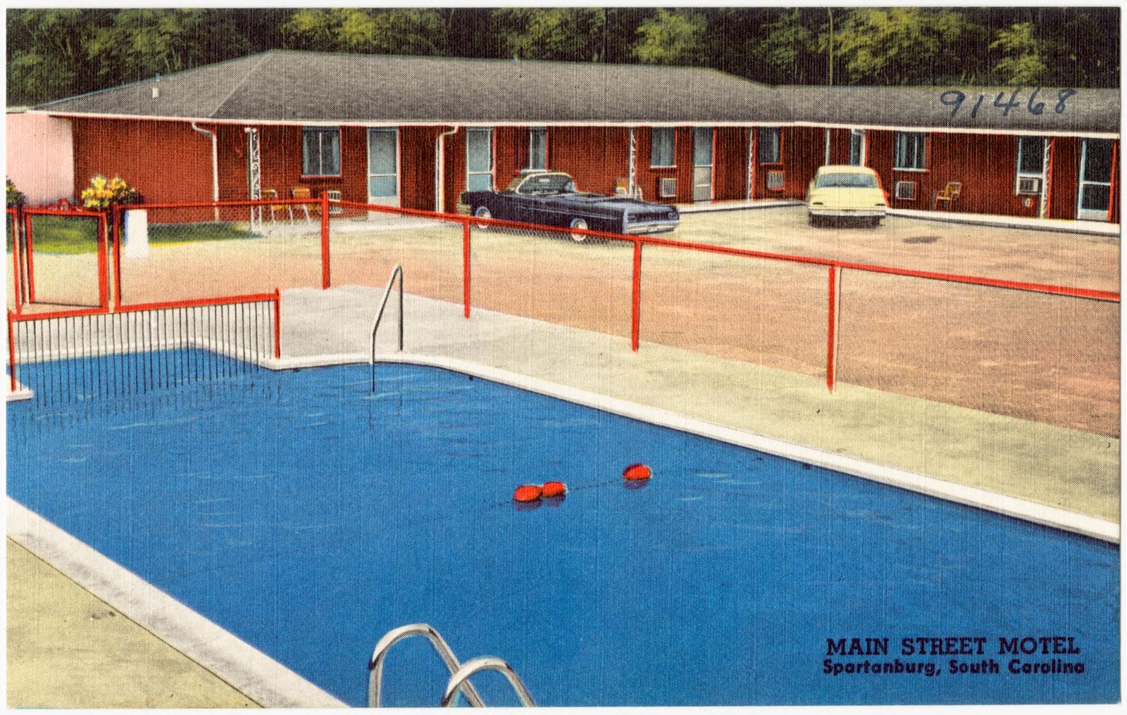 Main Street Motel, Spartanburg, South Carolina, Boston Public Library - undated