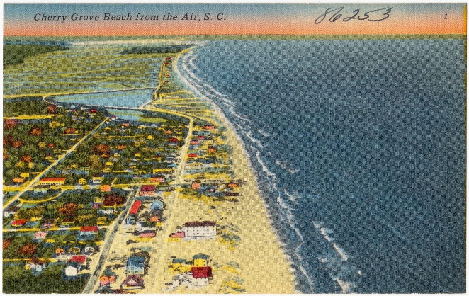 Cherry Grove Beach from the air, S. C., Boston Public Library - undated