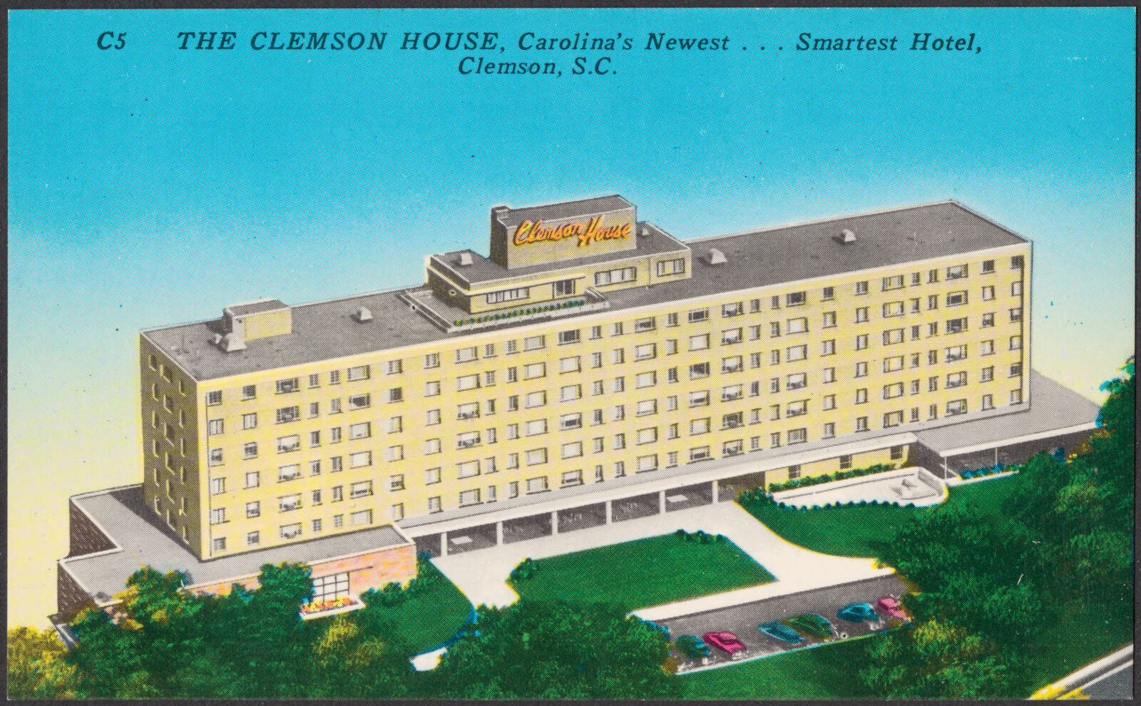 The Clemson House, Carolina's newest... smartest hotel, Clemson, S.C., Boston Public Library - undated
