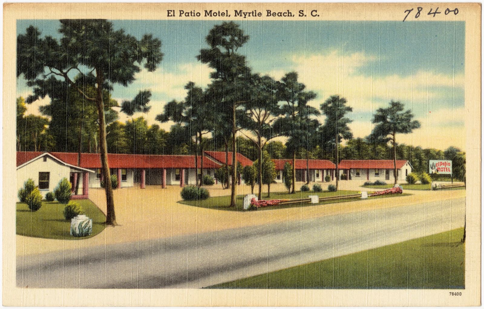 El Patio Motel, Myrtle Beach, S. C., Boston Public Library - undated