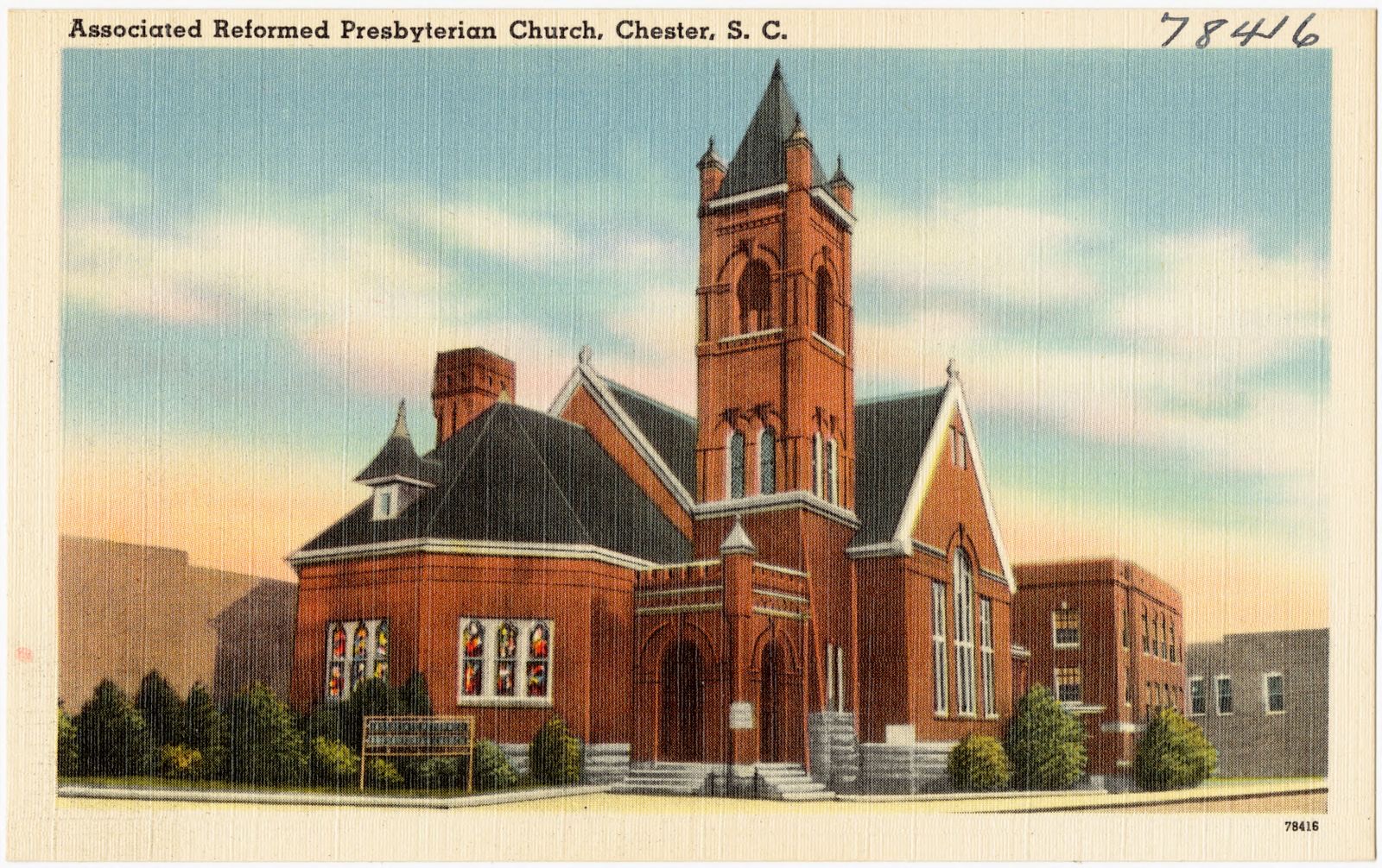 Associated Reformed Presbyterian Church, Chester, S. C., Boston Public Library - undated