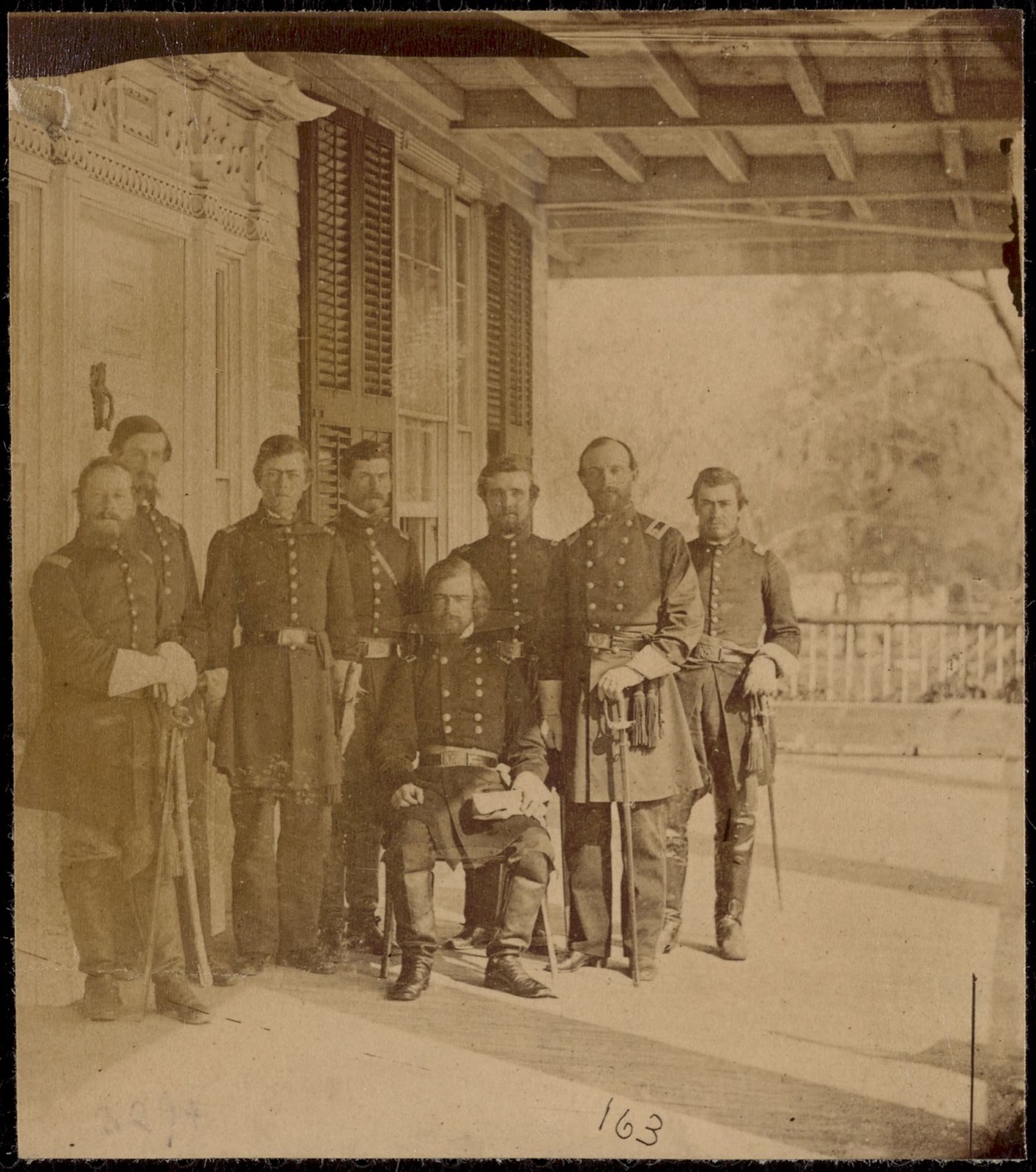 General I. I. Stevens and staff, Beaufort, S.C., March, 1862, Boston Public Library - undated