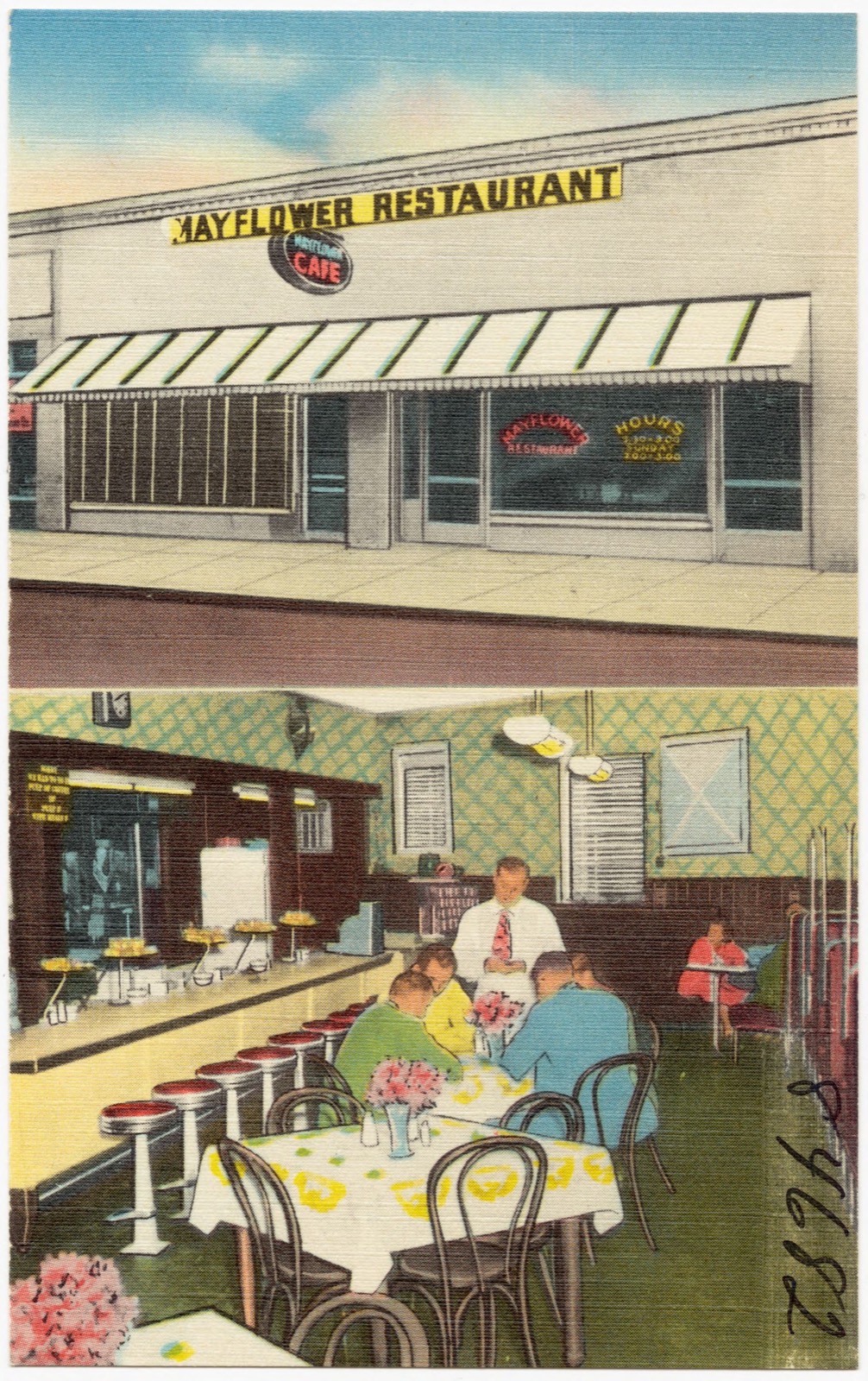 Mayflower Restaurant, Boston Public Library - undated