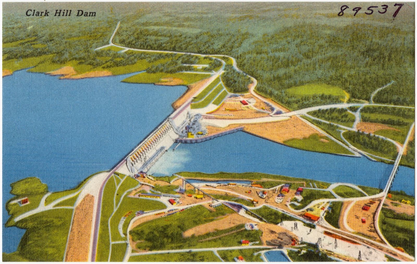 Clark Hill Dam, Boston Public Library - undated