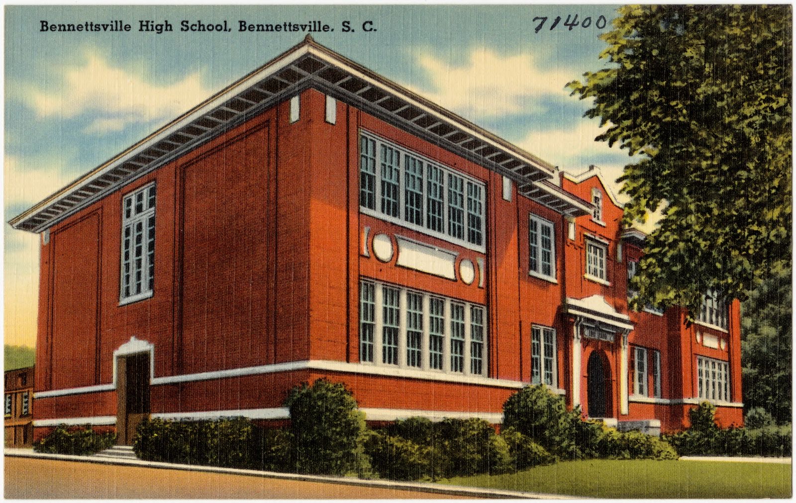 Bennettsville High School, Bennettsville, S. C., Boston Public Library - undated