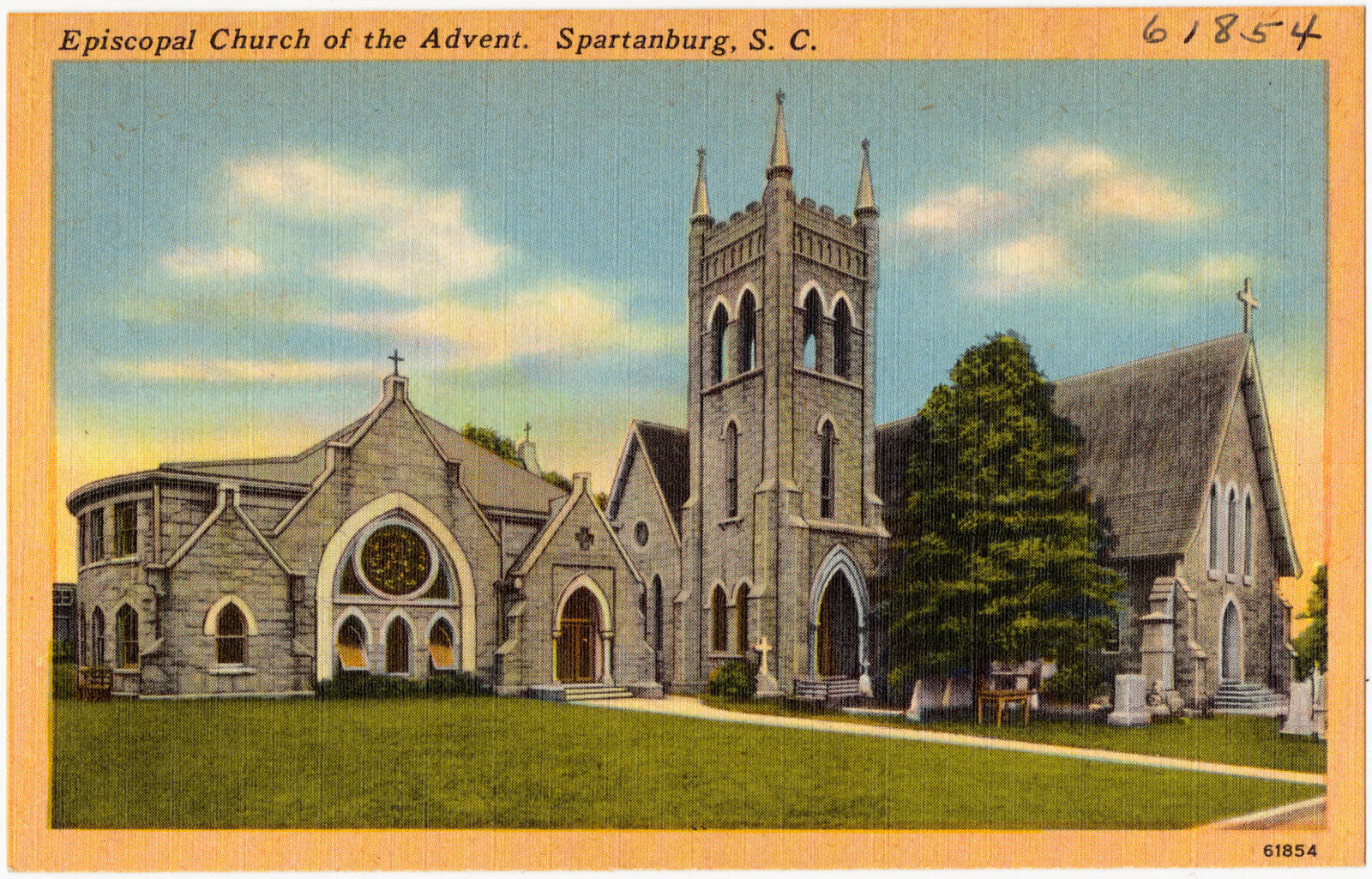 Episcopal Church of the Advent. Spartanburg, S. C., Boston Public Library - undated