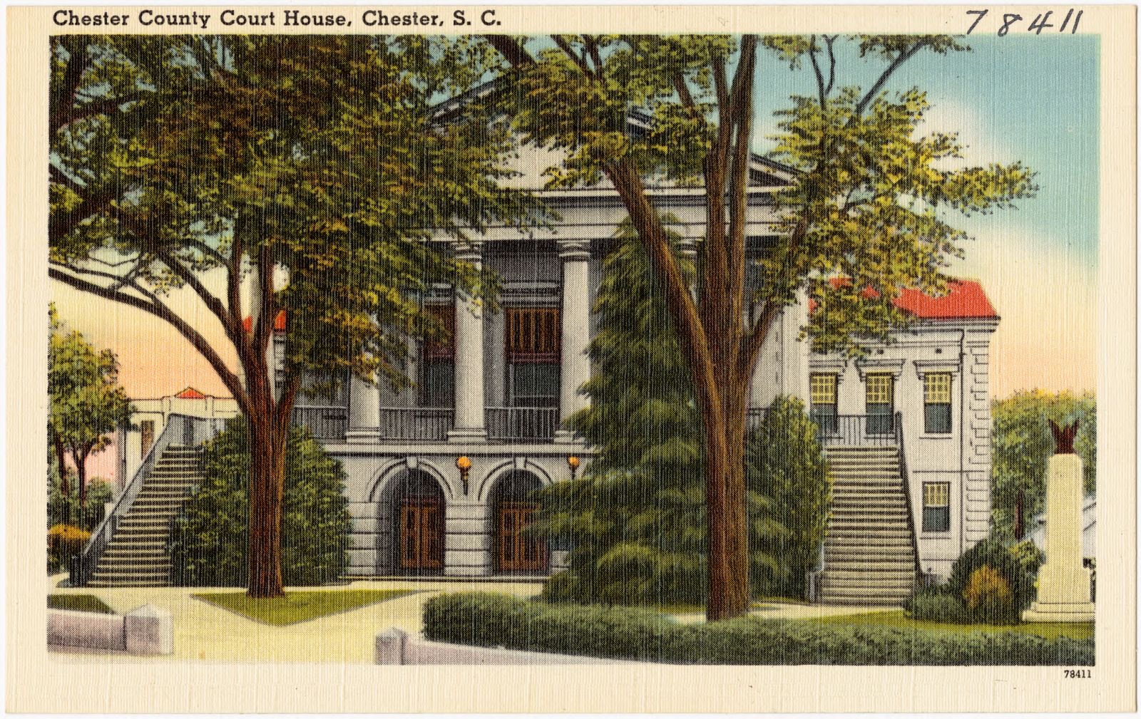 Chester County Court House, Chester, S. C., Boston Public Library - undated