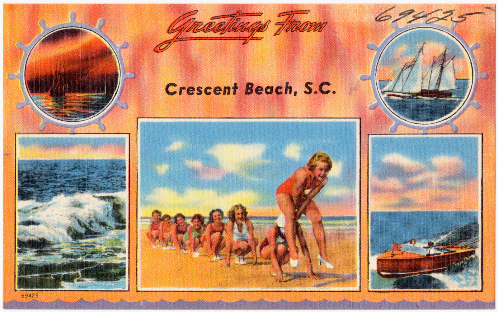 Greetings from Crescent Beach, S. C., Boston Public Library - undated