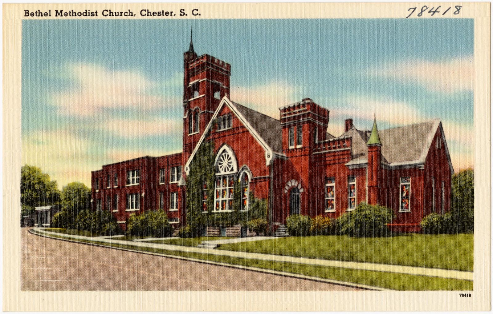 Bethel Methodist Church, Chester, S. C., Boston Public Library - undated
