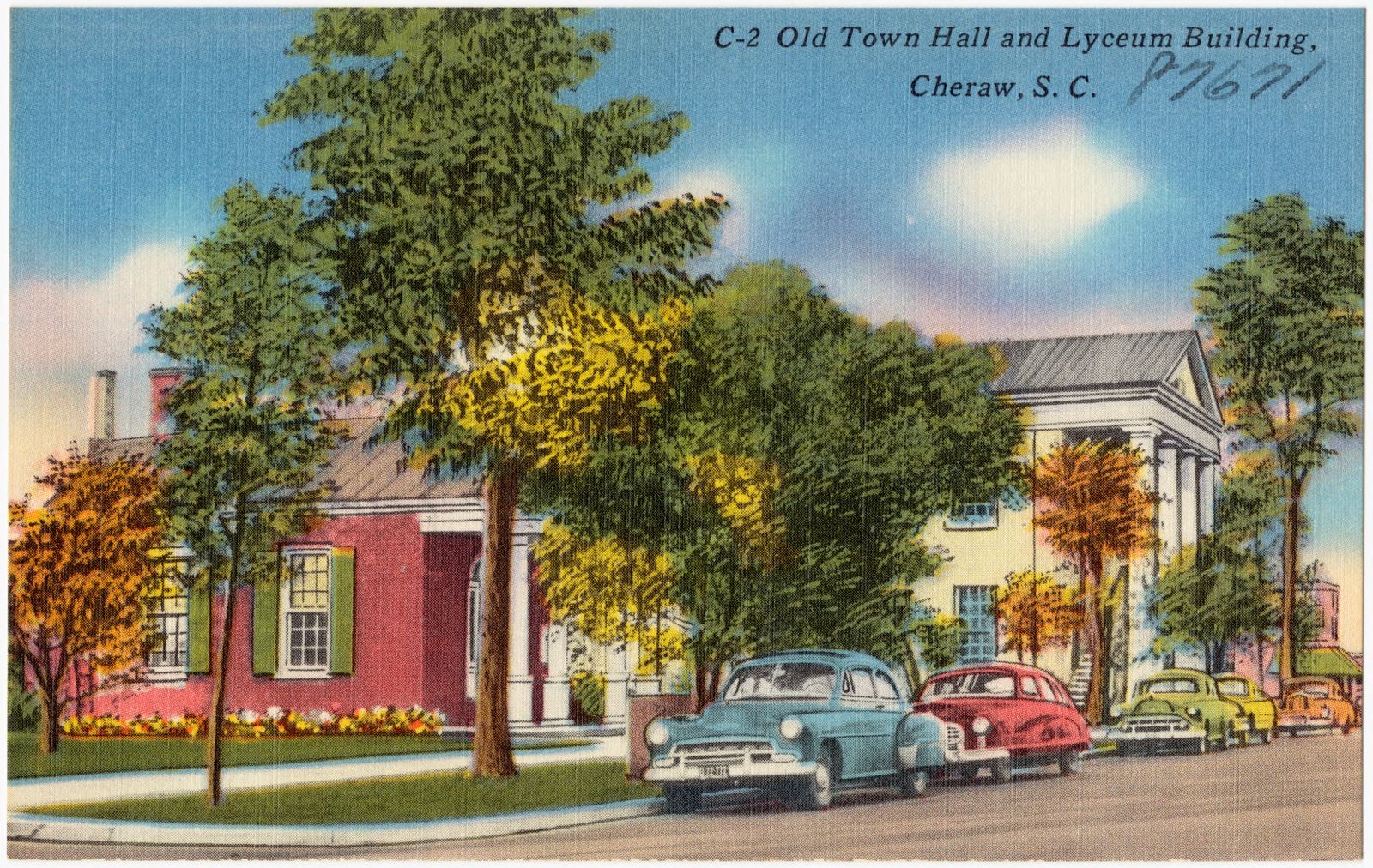 Old Town Hall and Lyceum building, Cheraw, S. C., Boston Public Library - undated