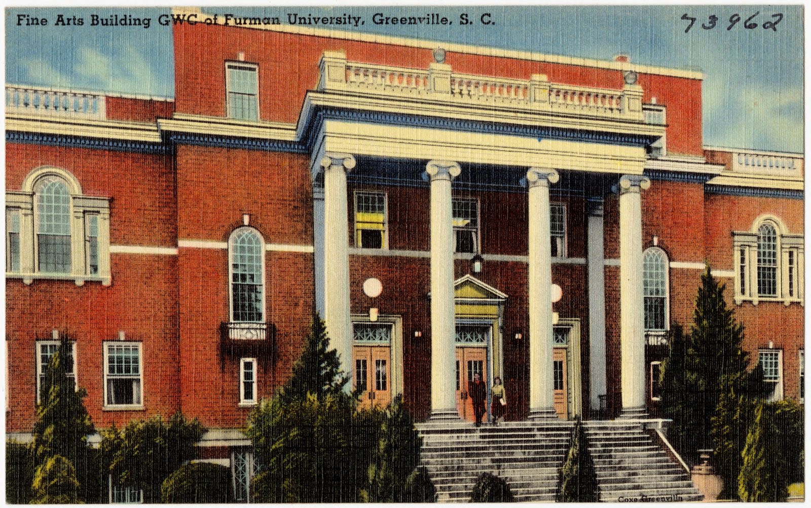 Fine Arts Building GWC of Furman University, Greenville, S. C., Boston Public Library - undated