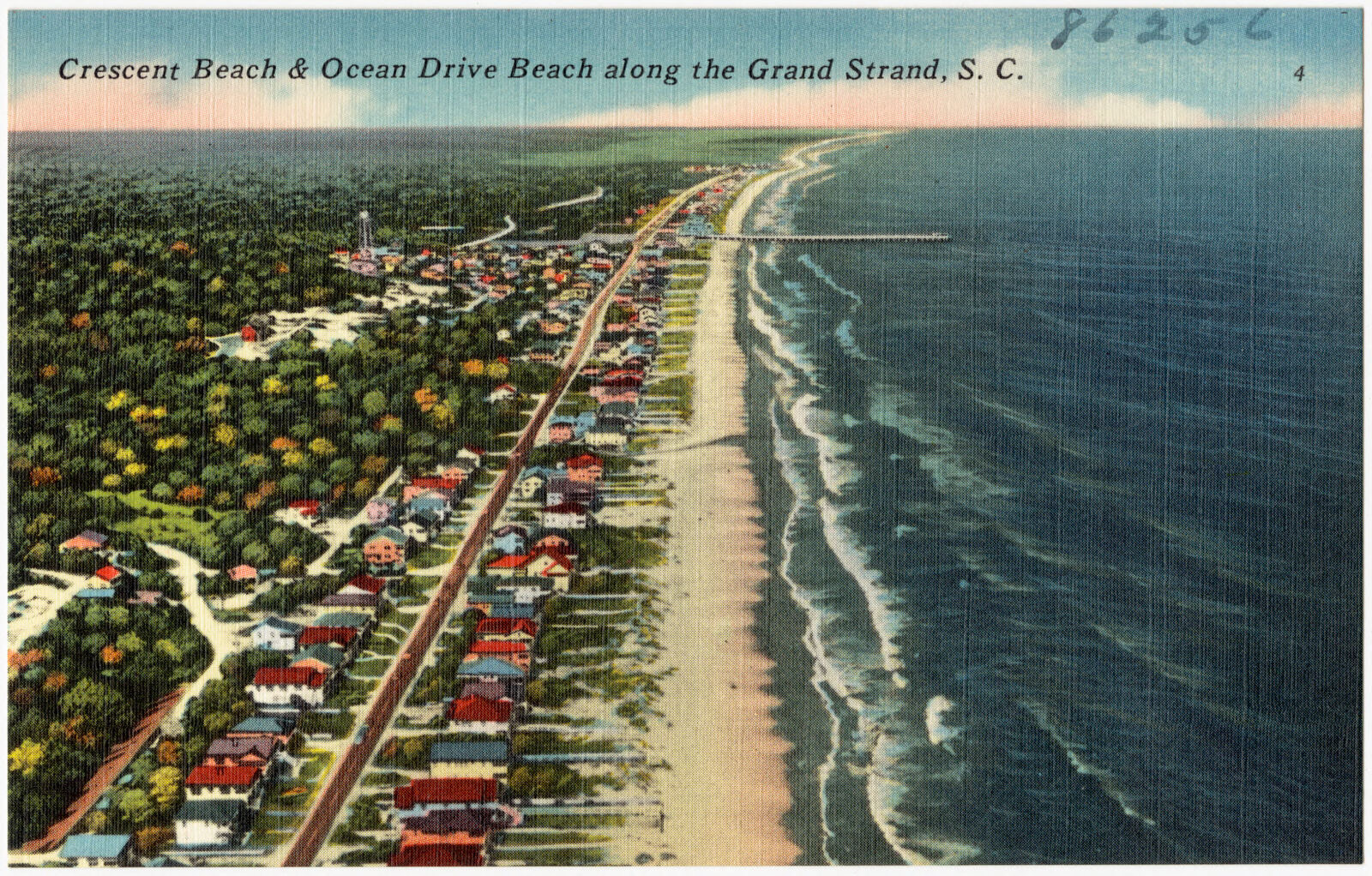 Crescent Beach & Ocean Drive Beach along the grand strand, S. C., Boston Public Library - undated