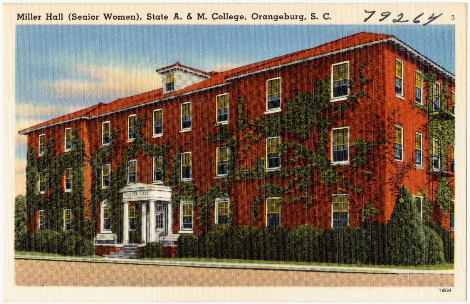 Miller Hall (senior women), State A. & M. College, Orangeburg, S. C., Boston Public Library - undated