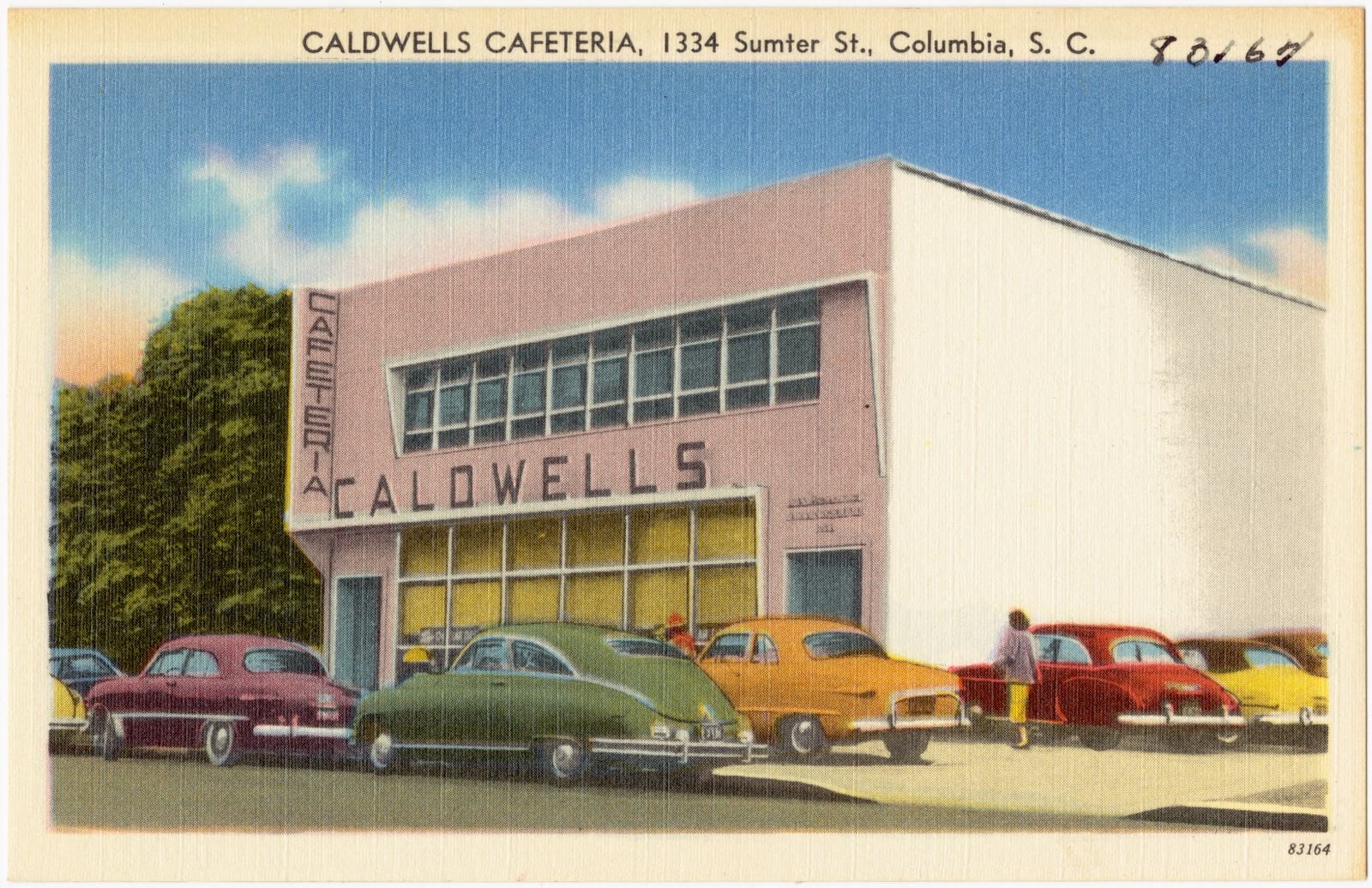 Caldwells Cafeteria, 1334 Sumter St., Columbia, S. C., Boston Public Library - undated