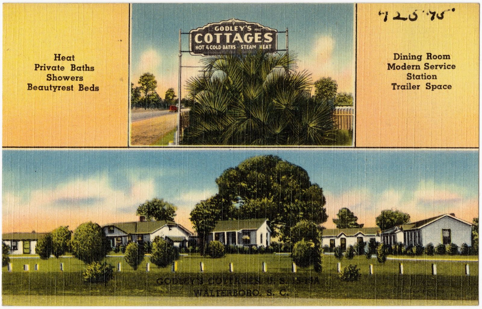 Godley's Cottages, U.S. 15 - 15A, Walterboro, S. C., Boston Public Library - undated