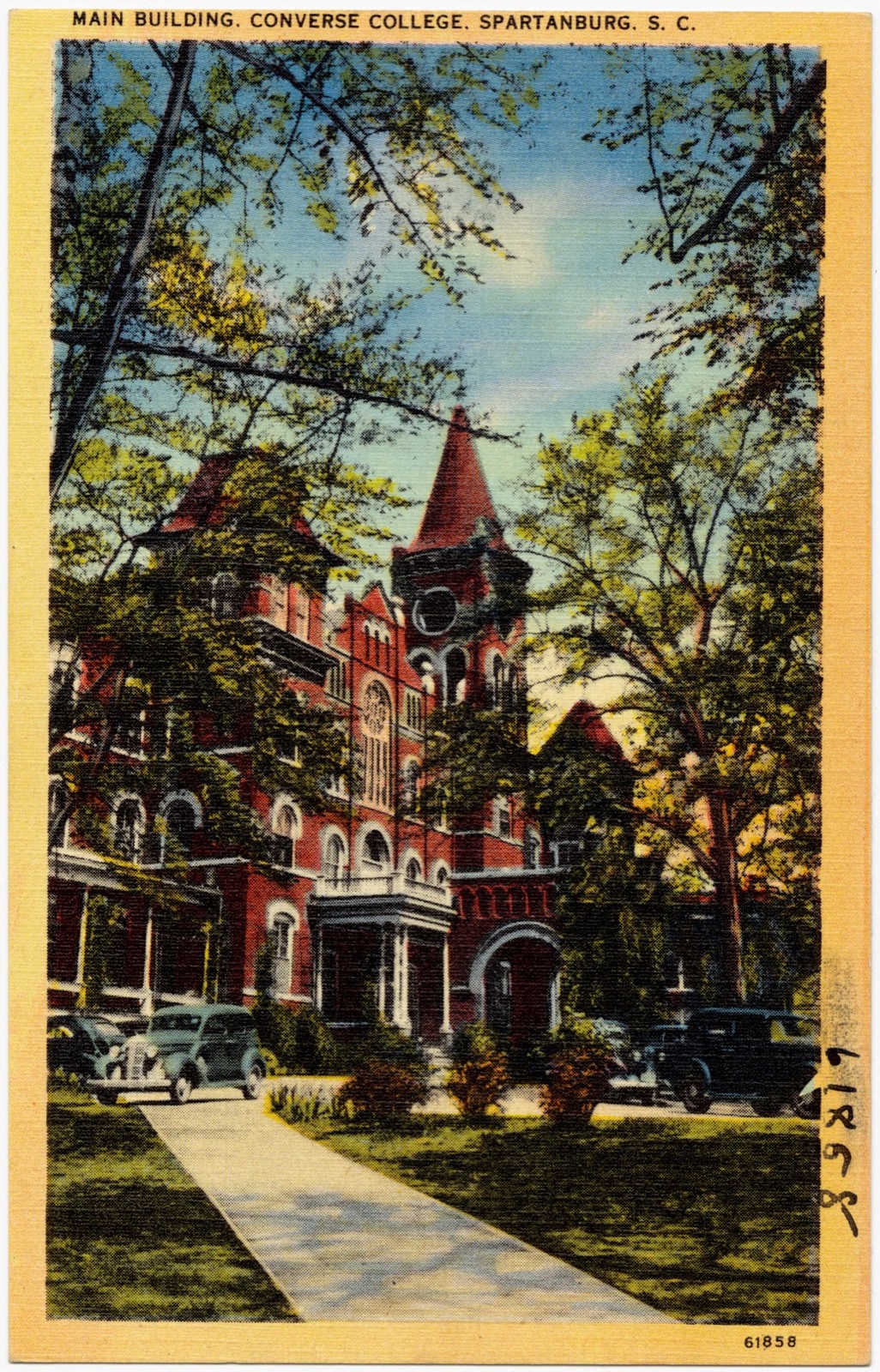 Main building, Converse College, Spartanburg, S. C., Boston Public Library - undated