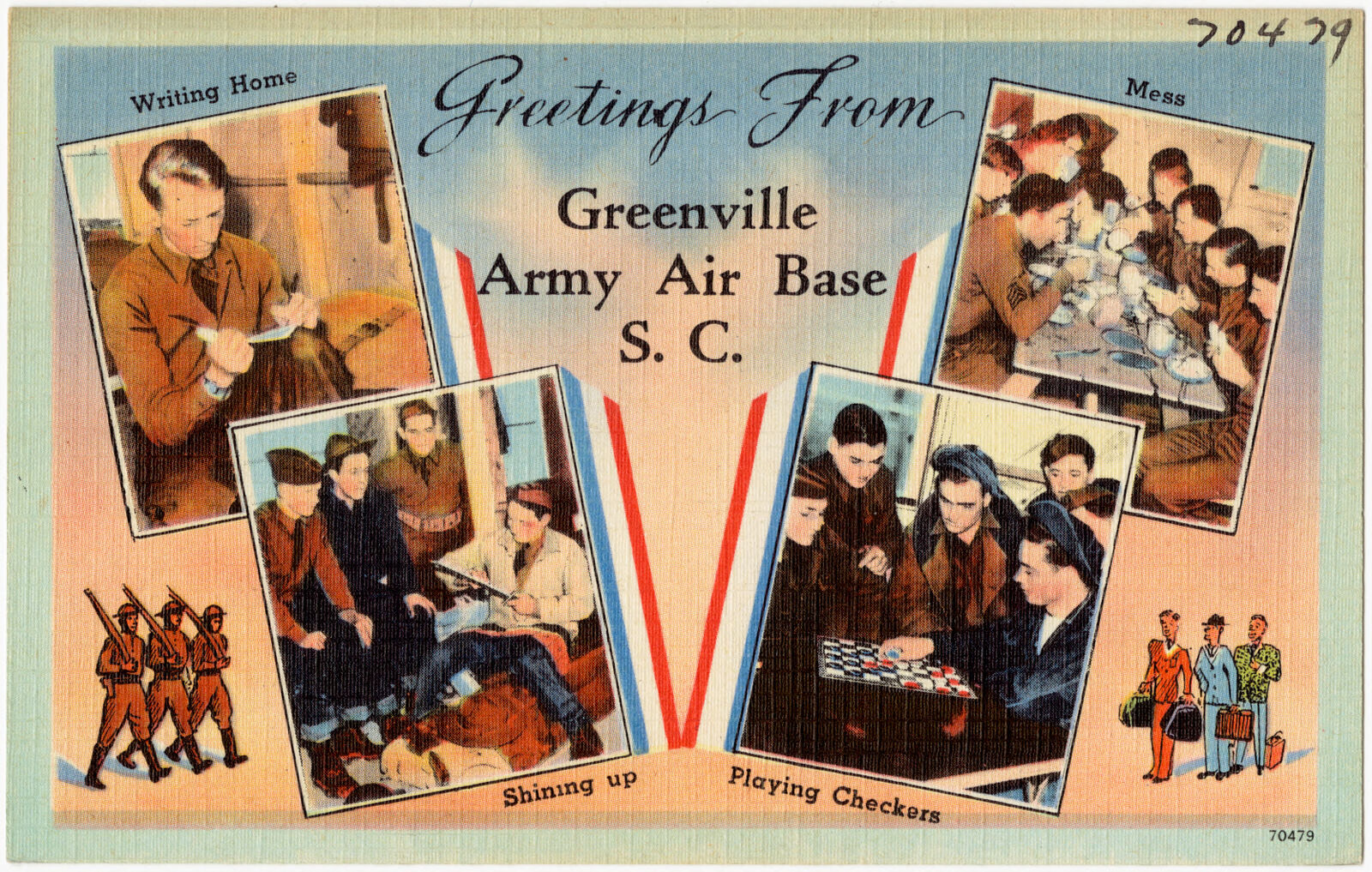 Greetings from Greenville Army Air Base, S. C., Boston Public Library - undated