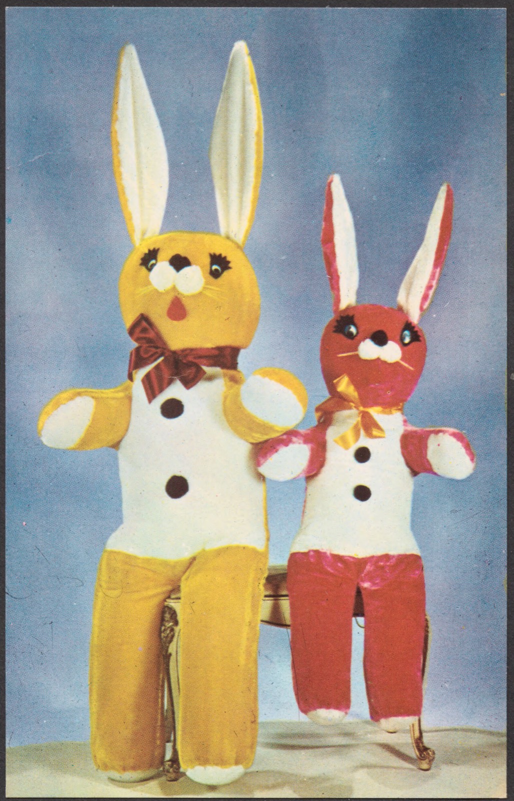 6 ft. Easter bunnies, Boston Public Library - undated