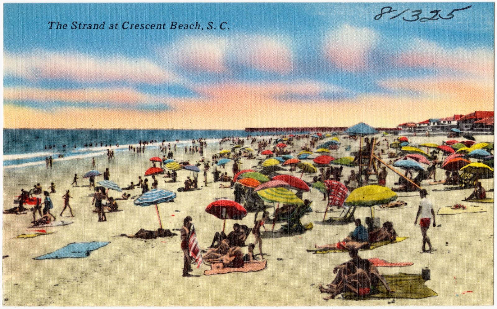 The strand at Crescent Beach, S. C., Boston Public Library - undated