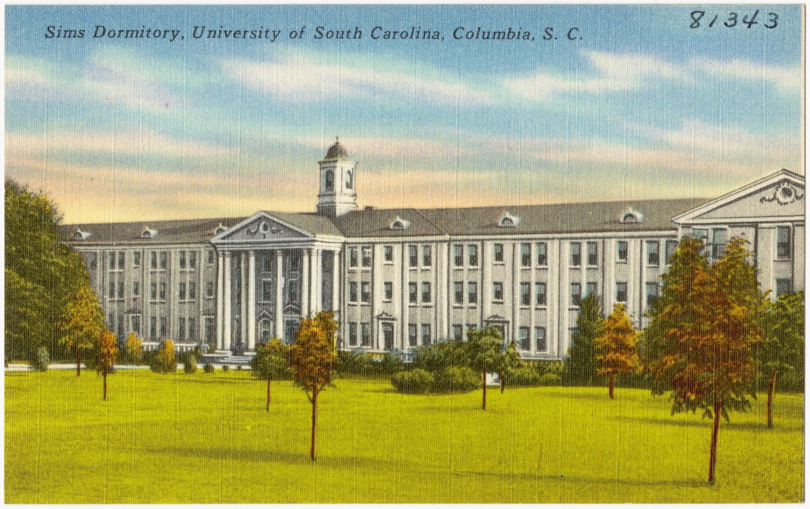 Sims Dormitory, University of South Carolina, Columbia, S. C., Boston Public Library - undated