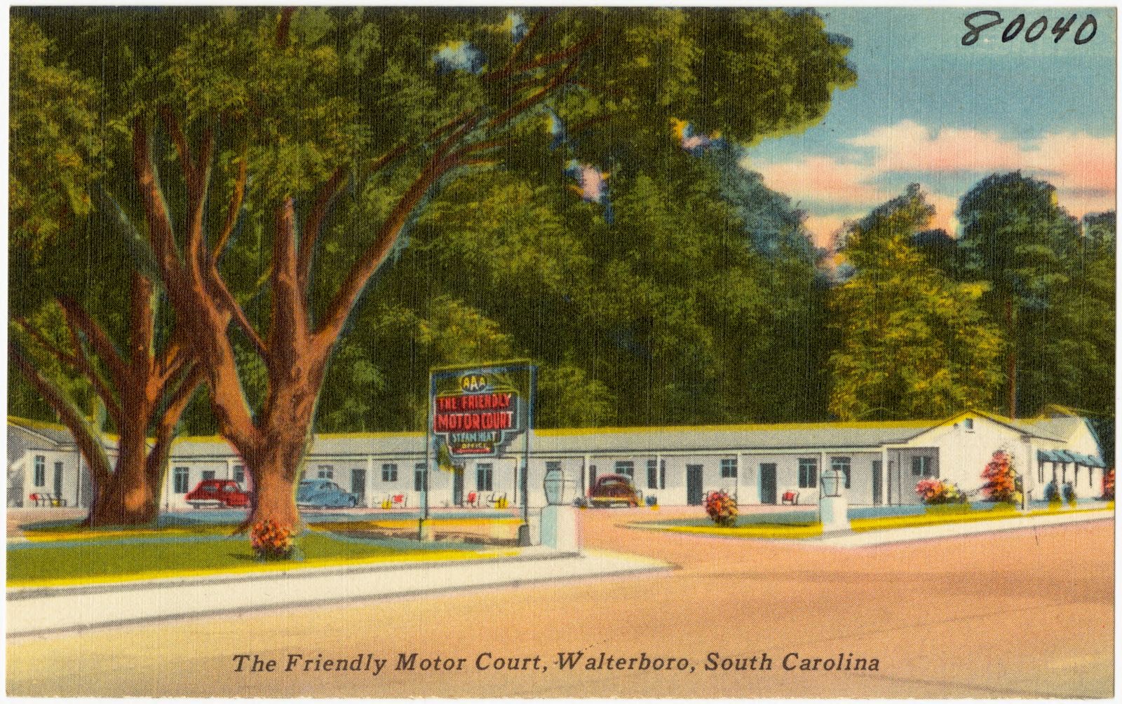 The Friendly Motor Court, Walterboro, South Carolina, Boston Public Library - undated