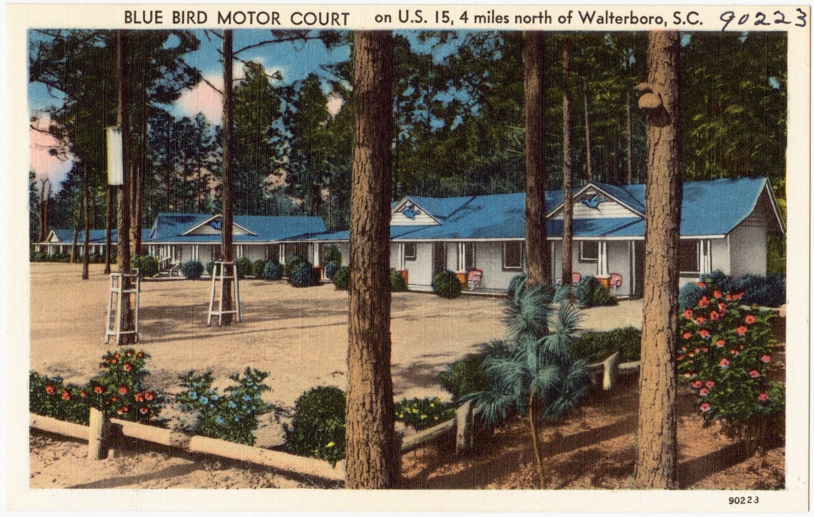 Blue Bird Motor Court, on U.S. 15, 4 miles north of Walterboro, S. C., Boston Public Library - undated